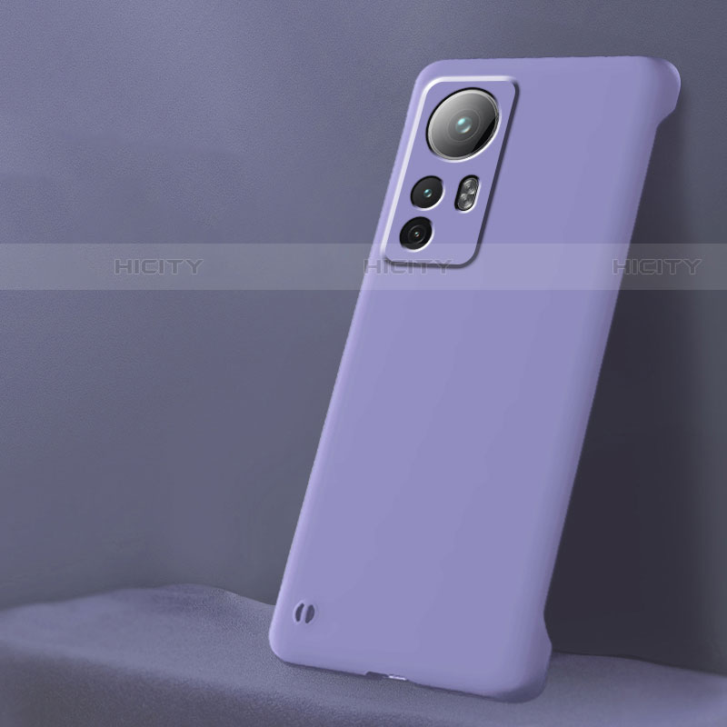 Funda Dura Plastico Rigida Carcasa Mate M02 para Xiaomi Mi 12S 5G Purpura Claro