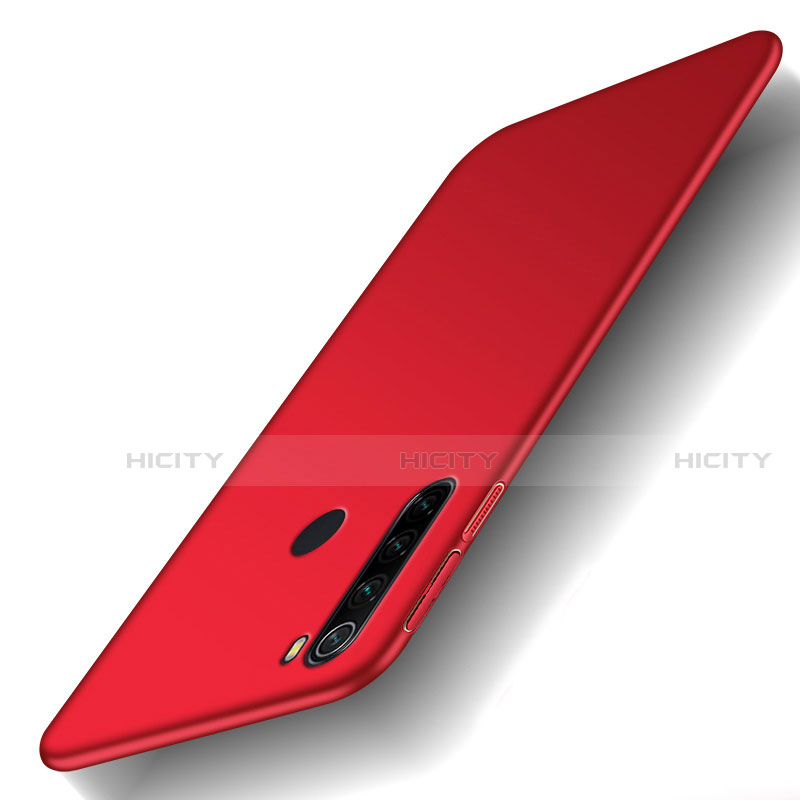 Funda Dura Plastico Rigida Carcasa Mate M02 para Xiaomi Redmi Note 8 (2021) Rojo