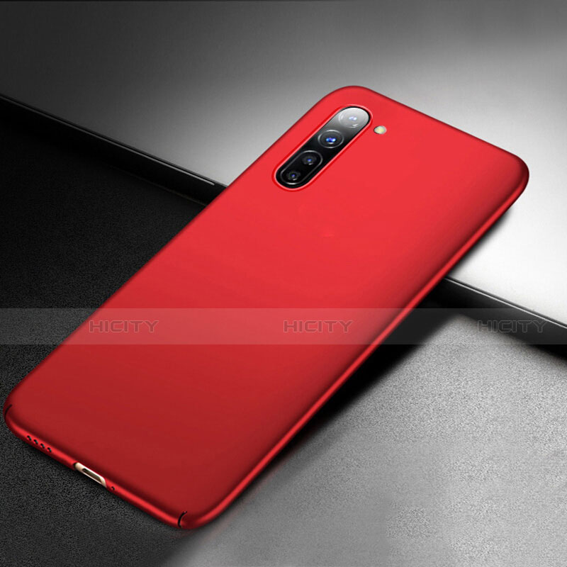 Funda Dura Plastico Rigida Carcasa Mate M03 para Oppo F15 Rojo