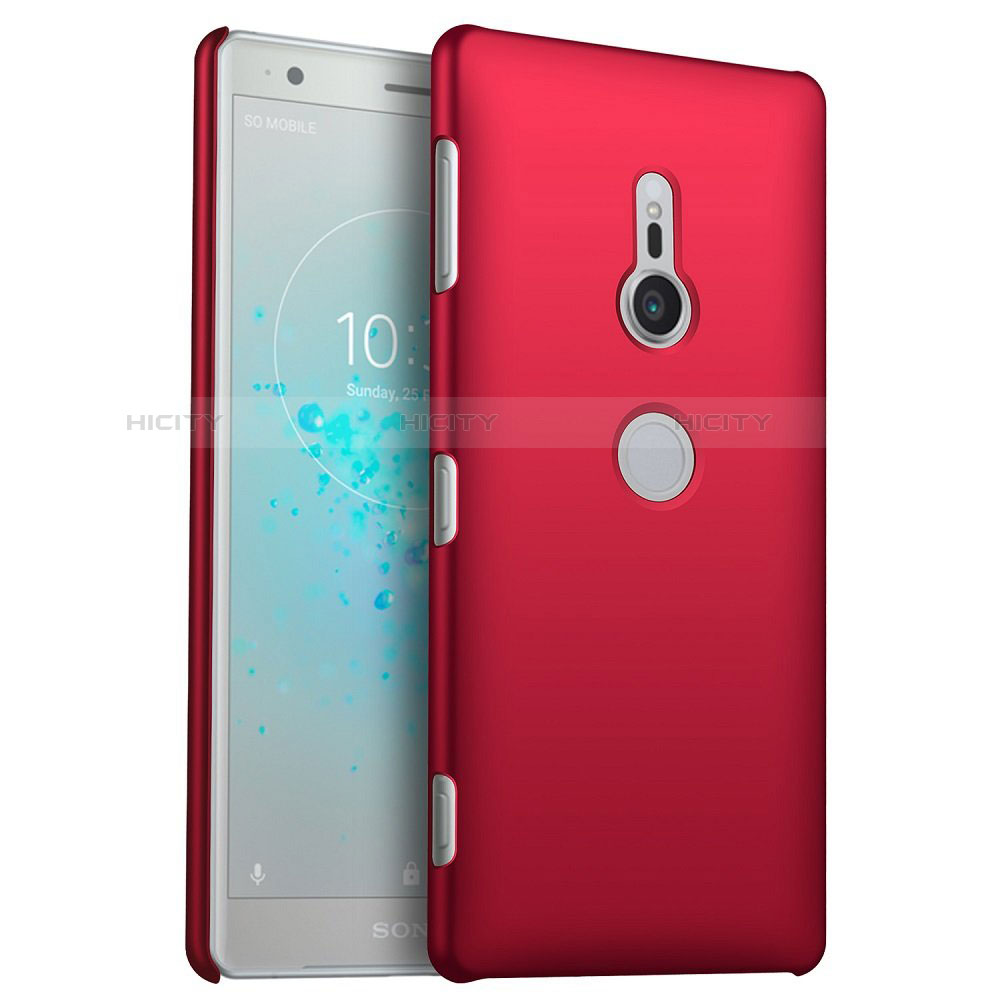 Funda Dura Plastico Rigida Carcasa Mate M04 para Sony Xperia XZ2 Rojo