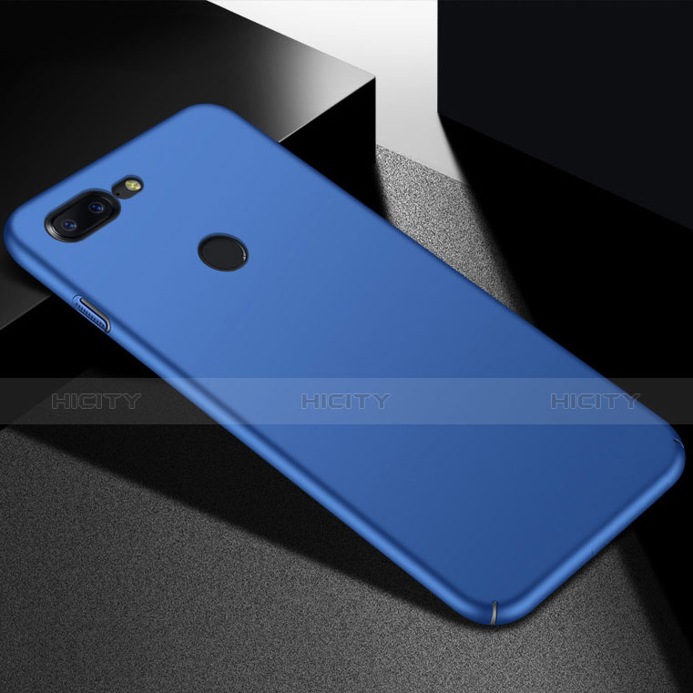 Funda Dura Plastico Rigida Carcasa Mate M05 para OnePlus 5T A5010 Azul