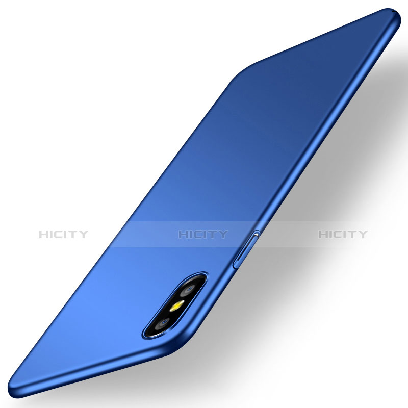 Funda Dura Plastico Rigida Carcasa Mate M15 para Apple iPhone Xs Azul