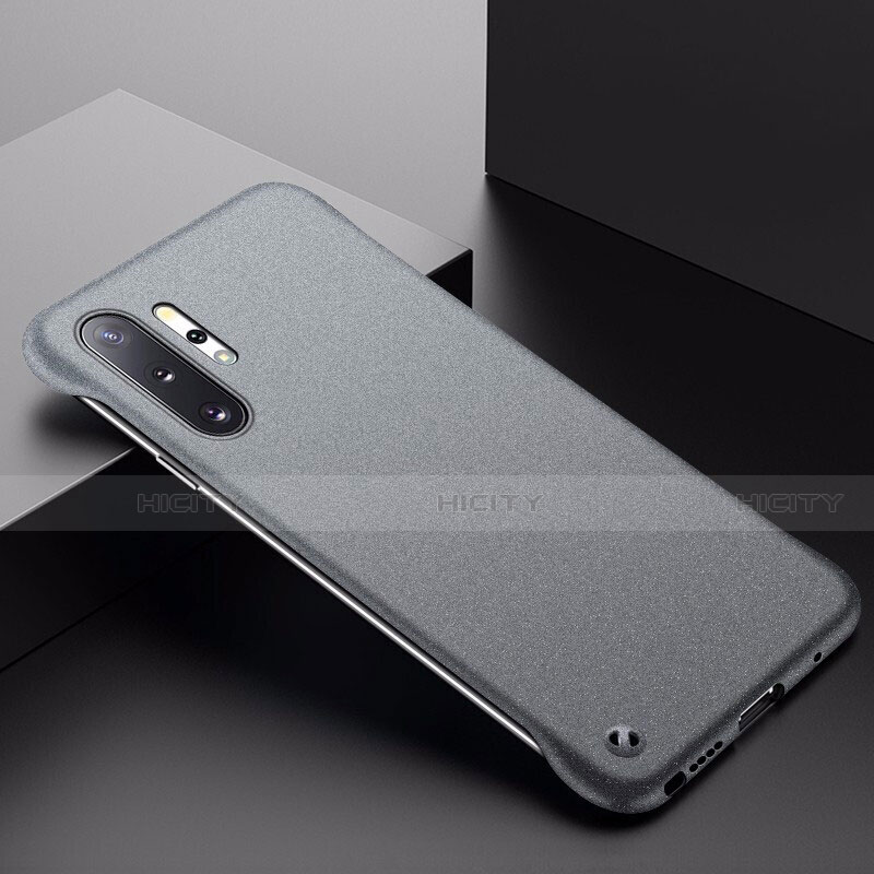 Funda Dura Plastico Rigida Carcasa Mate P01 para Samsung Galaxy Note 10 Plus Gris