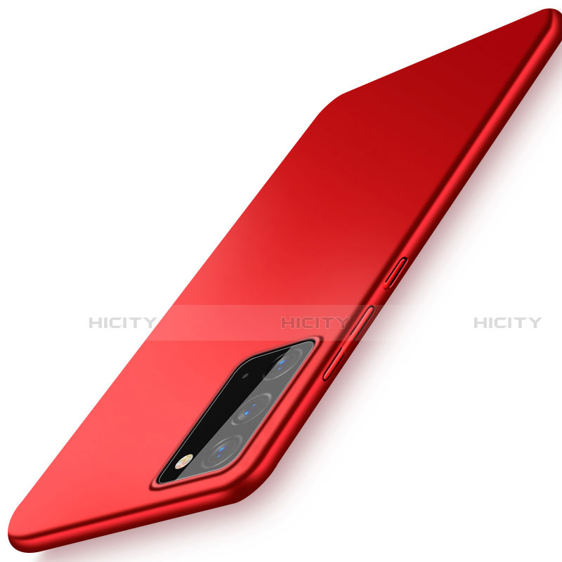 Funda Dura Plastico Rigida Carcasa Mate P01 para Samsung Galaxy Note 20 5G Rojo