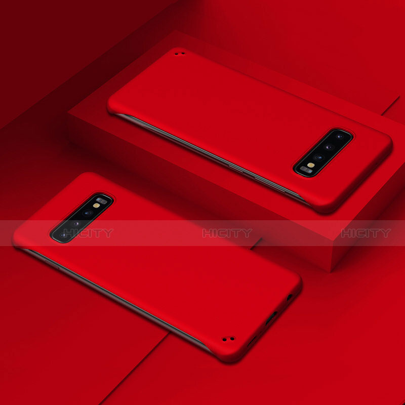 Funda Dura Plastico Rigida Carcasa Mate P01 para Samsung Galaxy S10 5G Rojo