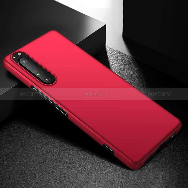 Funda Dura Plastico Rigida Carcasa Mate P01 para Sony Xperia 5 III Rojo