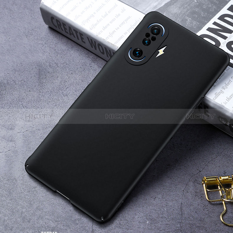 Funda Dura Plastico Rigida Carcasa Mate P01 para Xiaomi Poco F3 GT 5G Negro