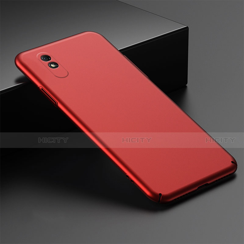 Funda Dura Plastico Rigida Carcasa Mate P01 para Xiaomi Redmi 9i Rojo