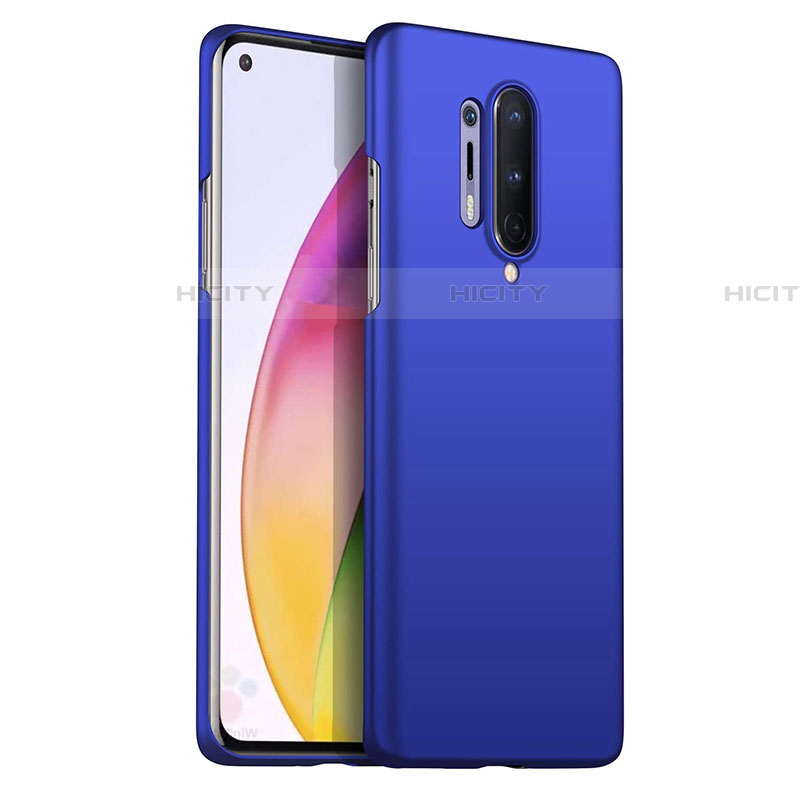 Funda Dura Plastico Rigida Carcasa Mate P02 para OnePlus 8 Pro Azul