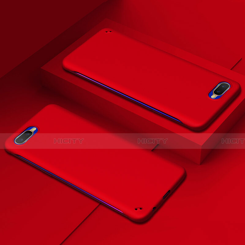 Funda Dura Plastico Rigida Carcasa Mate P02 para Oppo K1 Rojo