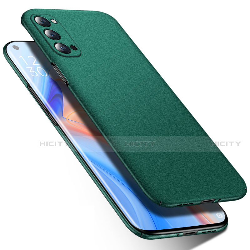 Funda Dura Plastico Rigida Carcasa Mate P02 para Oppo Reno4 Pro 5G Verde