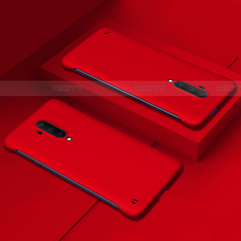 Funda Dura Plastico Rigida Carcasa Mate P03 para OnePlus 7T Pro Rojo