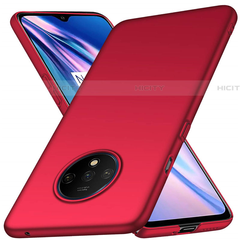 Funda Dura Plastico Rigida Carcasa Mate P03 para OnePlus 7T Rojo