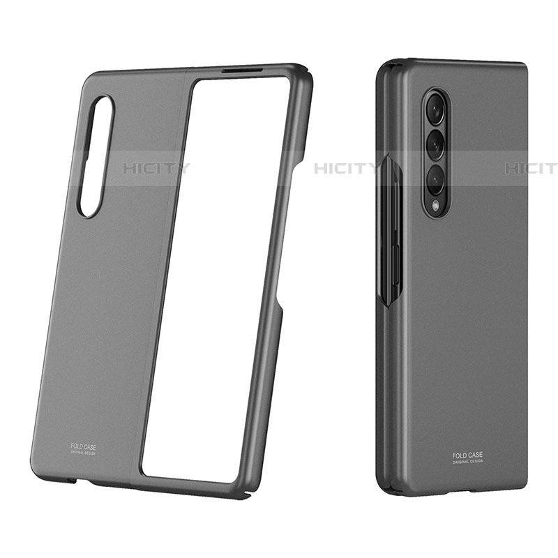 Funda Dura Plastico Rigida Carcasa Mate P03 para Samsung Galaxy Z Fold4 5G Gris