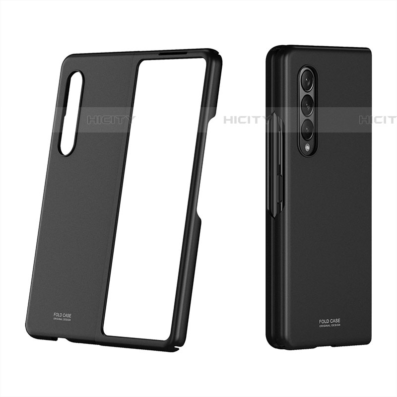 Funda Dura Plastico Rigida Carcasa Mate P03 para Samsung Galaxy Z Fold4 5G Negro