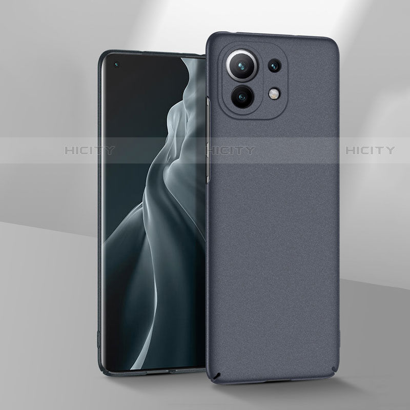 Funda Dura Plastico Rigida Carcasa Mate P03 para Xiaomi Mi 11 5G Gris