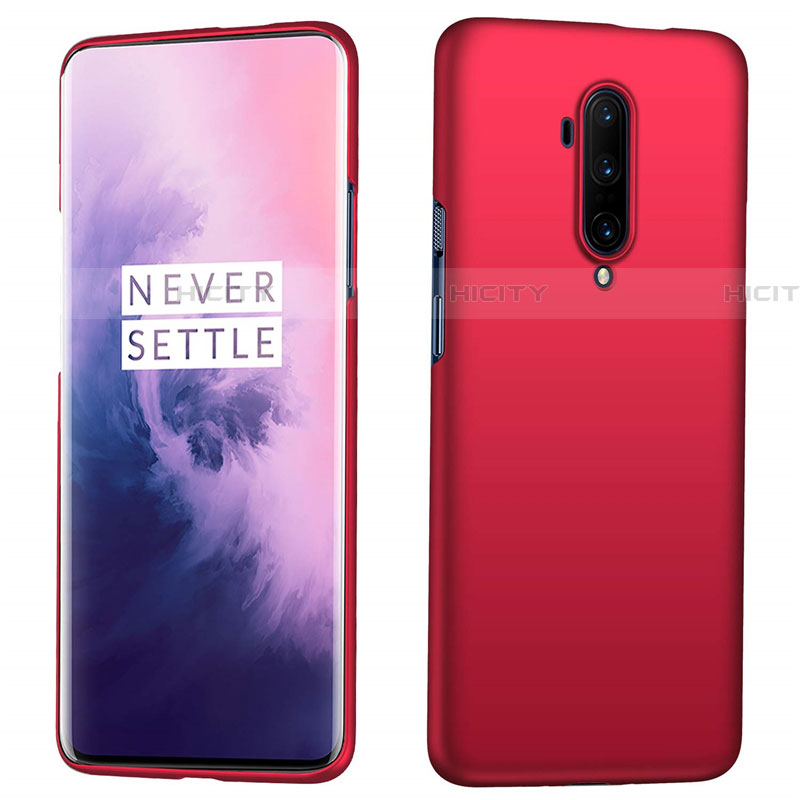 Funda Dura Plastico Rigida Carcasa Mate P04 para OnePlus 7T Pro Rojo