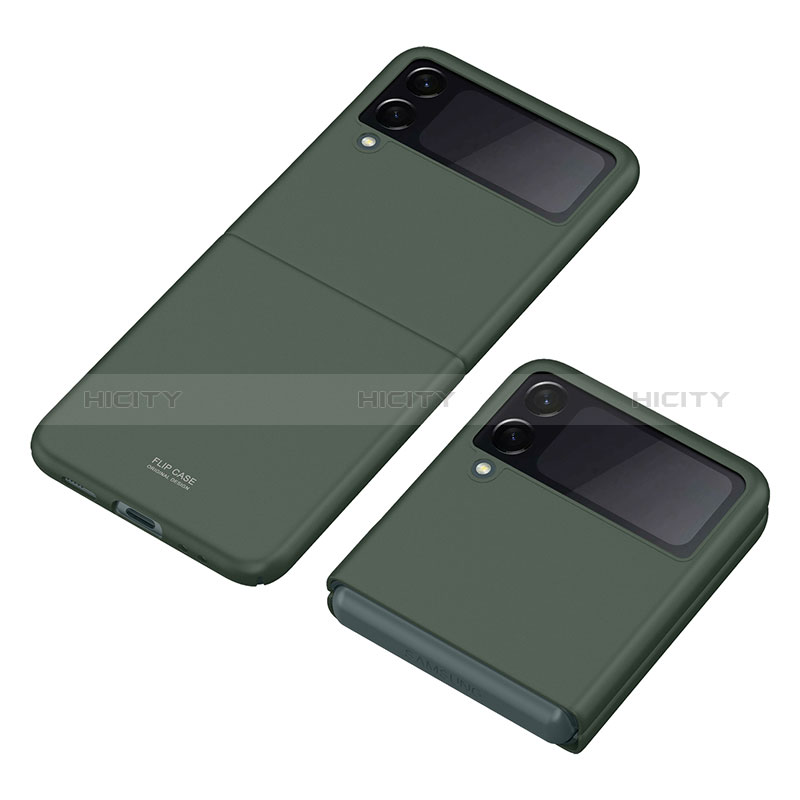 Funda Dura Plastico Rigida Carcasa Mate P06 para Samsung Galaxy Z Flip3 5G Verde