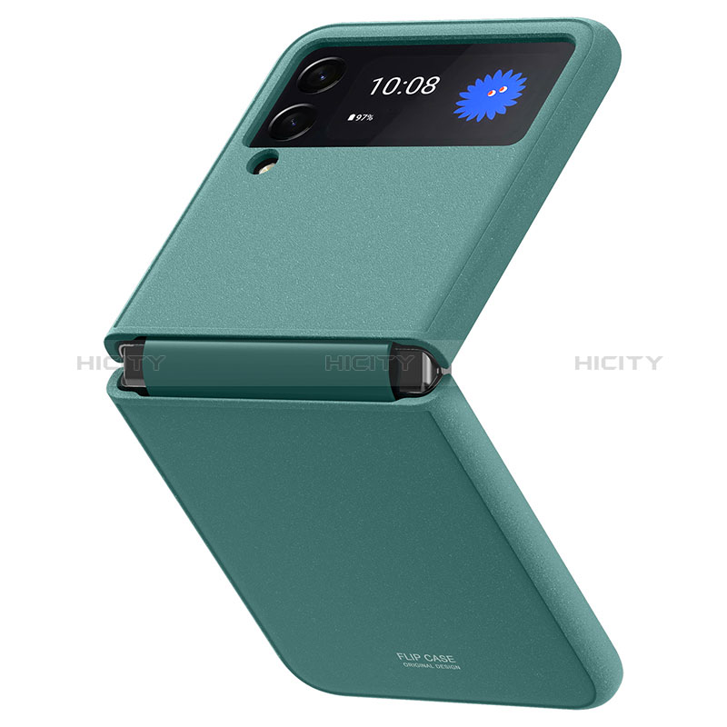 Funda Dura Plastico Rigida Carcasa Mate P07 para Samsung Galaxy Z Flip3 5G Verde