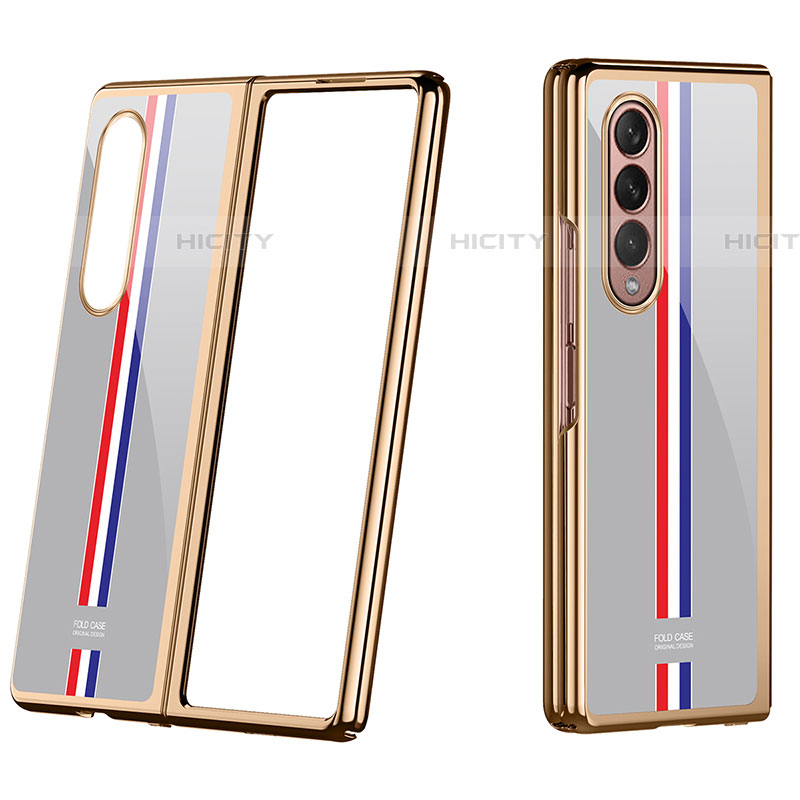 Funda Dura Plastico Rigida Carcasa Mate P07 para Samsung Galaxy Z Fold4 5G Oro