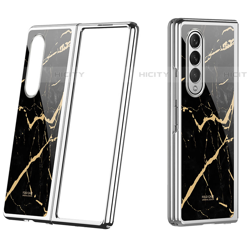 Funda Dura Plastico Rigida Carcasa Mate P08 para Samsung Galaxy Z Fold4 5G Plata