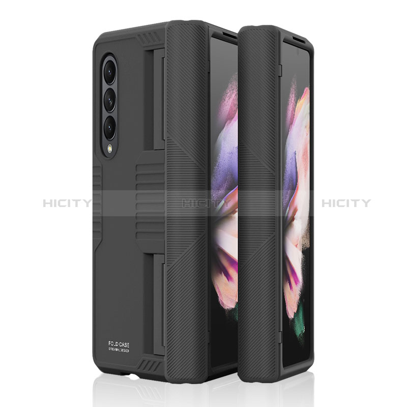 Funda Dura Plastico Rigida Carcasa Mate P09 para Samsung Galaxy Z Fold3 5G Negro