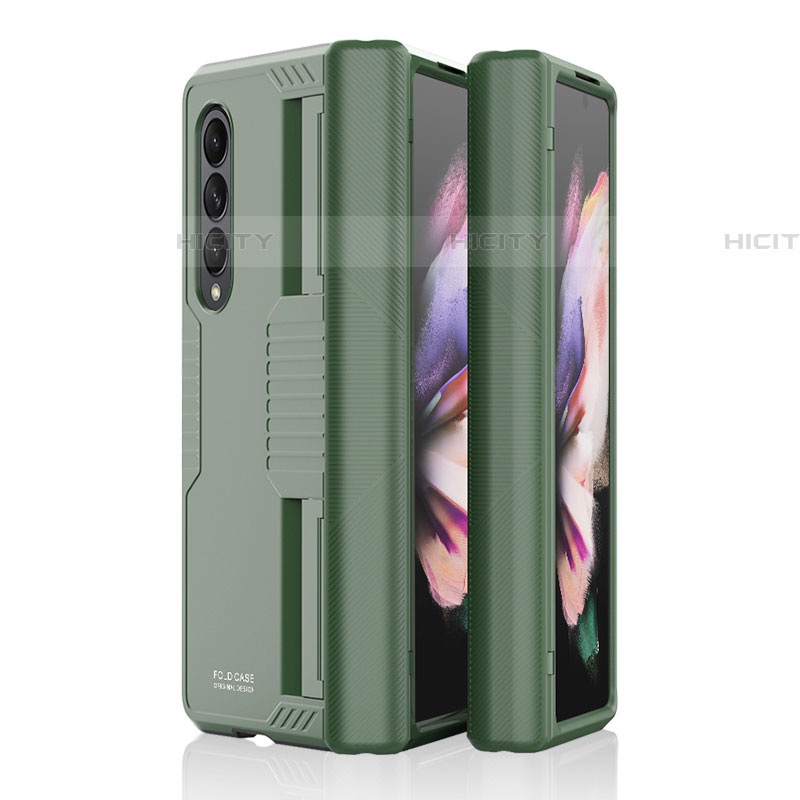 Funda Dura Plastico Rigida Carcasa Mate P09 para Samsung Galaxy Z Fold4 5G Verde