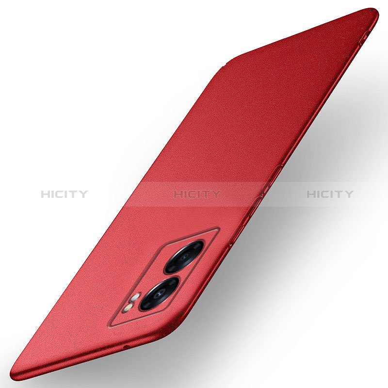 Funda Dura Plastico Rigida Carcasa Mate para Oppo A56S 5G Rojo