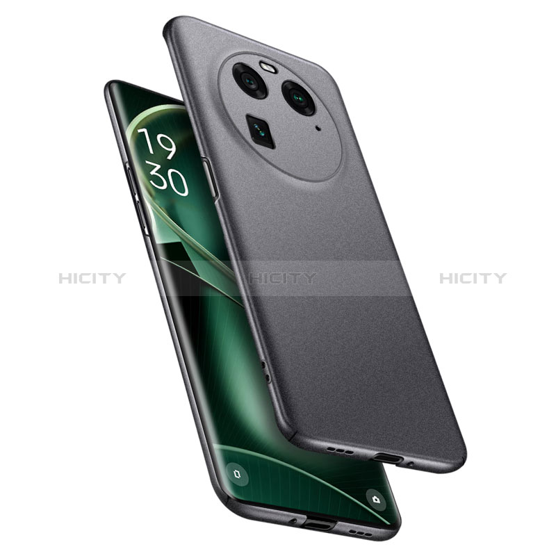 Funda Dura Plastico Rigida Carcasa Mate para Oppo Find X6 5G Gris Oscuro