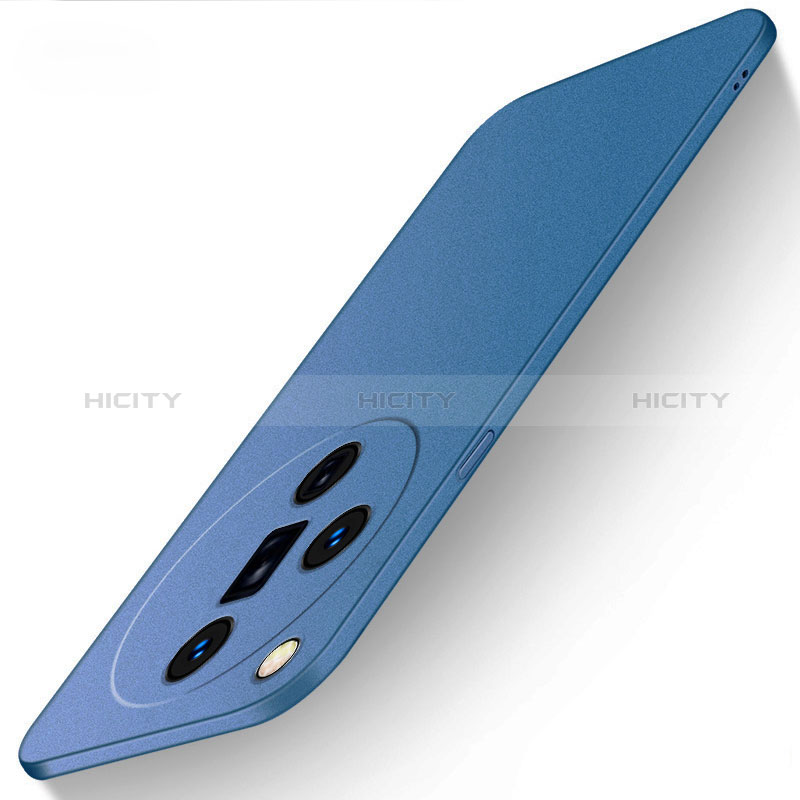 Funda Dura Plastico Rigida Carcasa Mate para Oppo Find X7 5G Azul