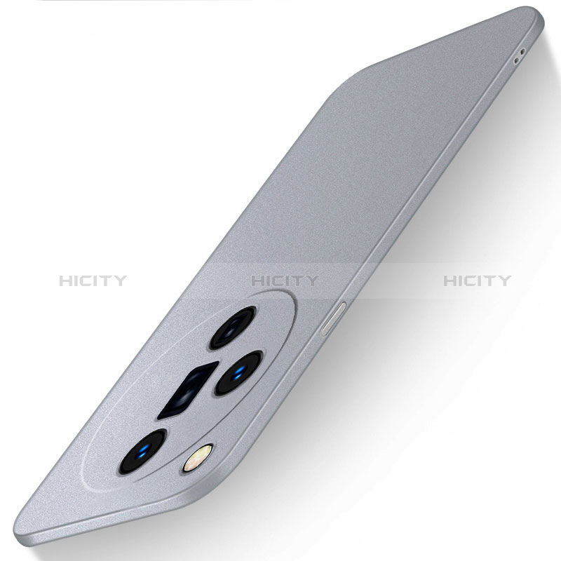 Funda Dura Plastico Rigida Carcasa Mate para Oppo Find X7 5G Gris