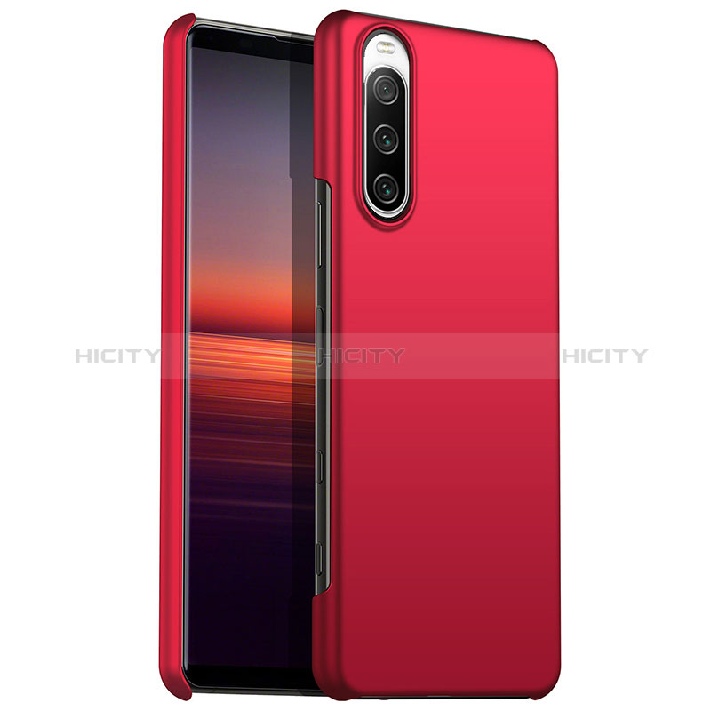 Funda Dura Plastico Rigida Carcasa Mate para Sony Xperia 10 III Lite Rojo