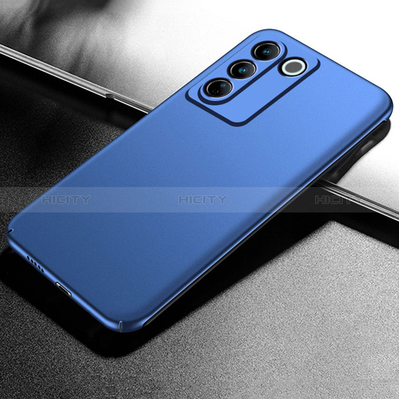 Funda Dura Plastico Rigida Carcasa Mate para Vivo V27 Pro 5G Azul