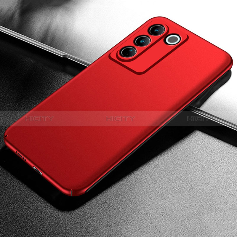 Funda Dura Plastico Rigida Carcasa Mate para Vivo V27e 5G Rojo