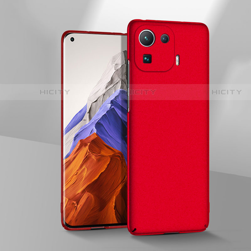 Funda Dura Plastico Rigida Carcasa Mate para Xiaomi Mi 11 Pro 5G Rojo