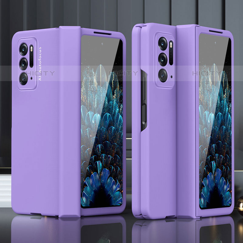 Funda Dura Plastico Rigida Carcasa Mate R01 para Oppo Find N 5G Morado