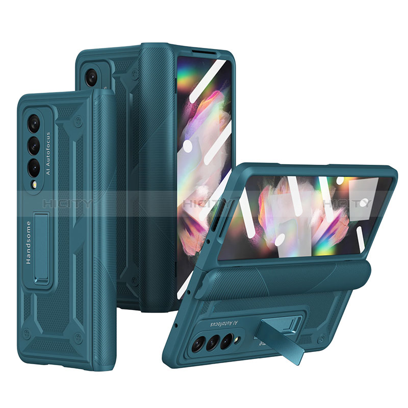 Funda Dura Plastico Rigida Carcasa Mate R03 para Samsung Galaxy Z Fold3 5G Verde