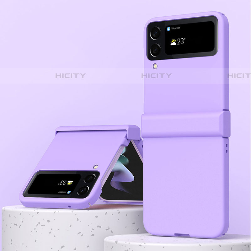 Funda Dura Plastico Rigida Carcasa Mate R04 para Samsung Galaxy Z Flip4 5G Morado