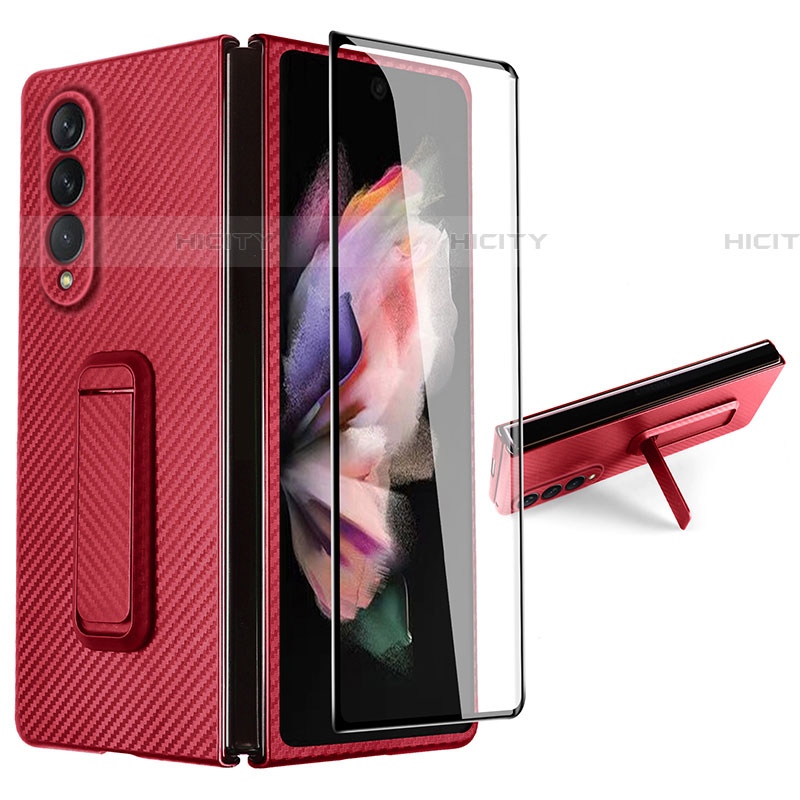 Funda Dura Plastico Rigida Carcasa Mate R06 para Samsung Galaxy Z Fold4 5G Rojo