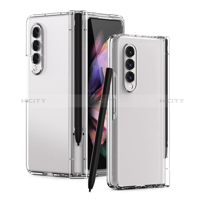 Funda Dura Plastico Rigida Carcasa Mate T01 para Samsung Galaxy Z Fold3 5G Claro