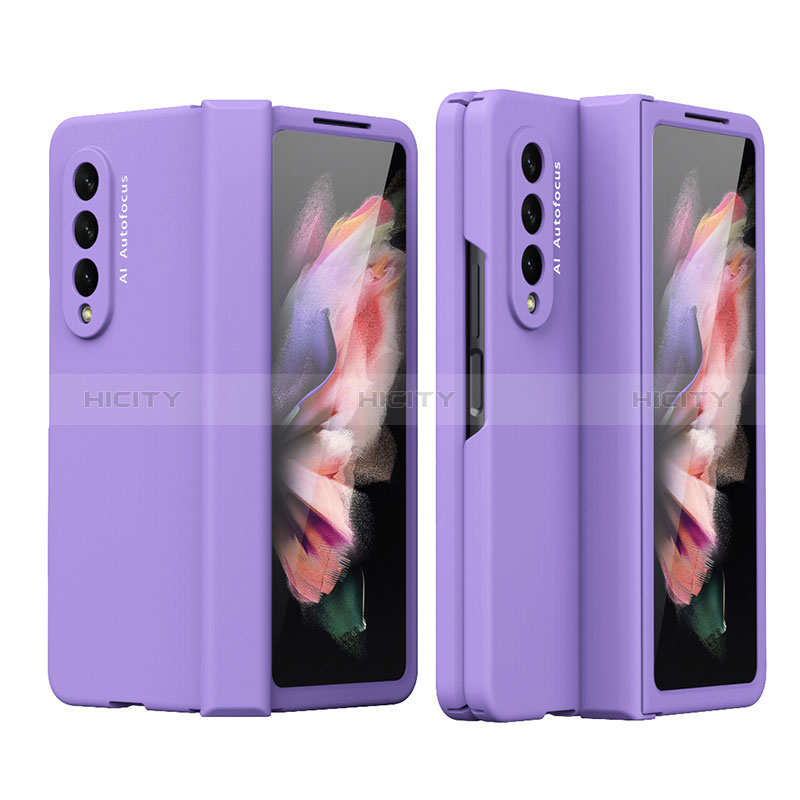 Funda Dura Plastico Rigida Carcasa Mate T02 para Samsung Galaxy Z Fold3 5G Morado