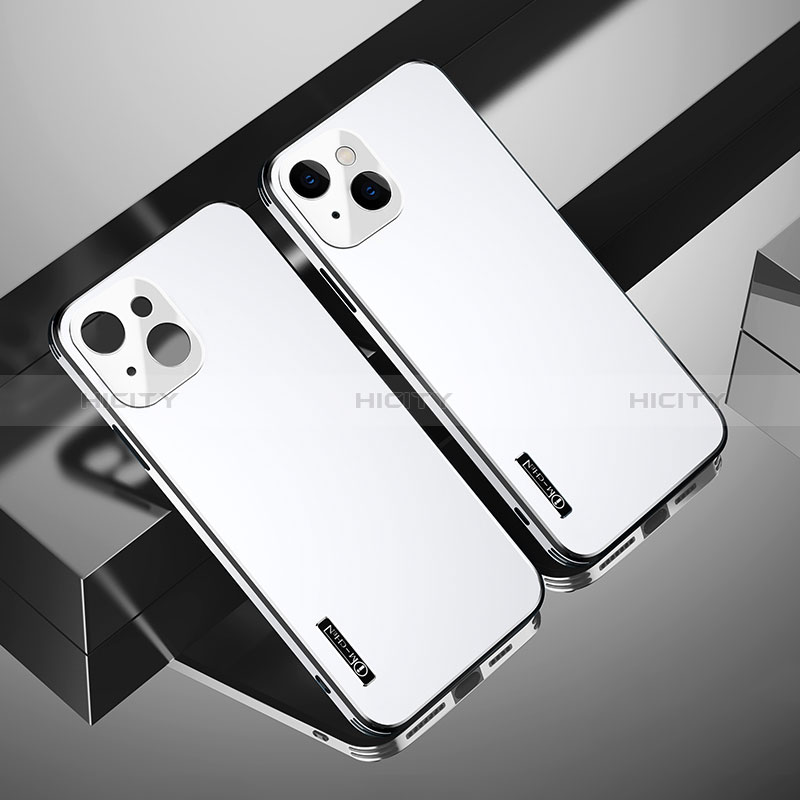 Funda Dura Plastico Rigida Carcasa Mate TB4 para Apple iPhone 14 Plus Plata