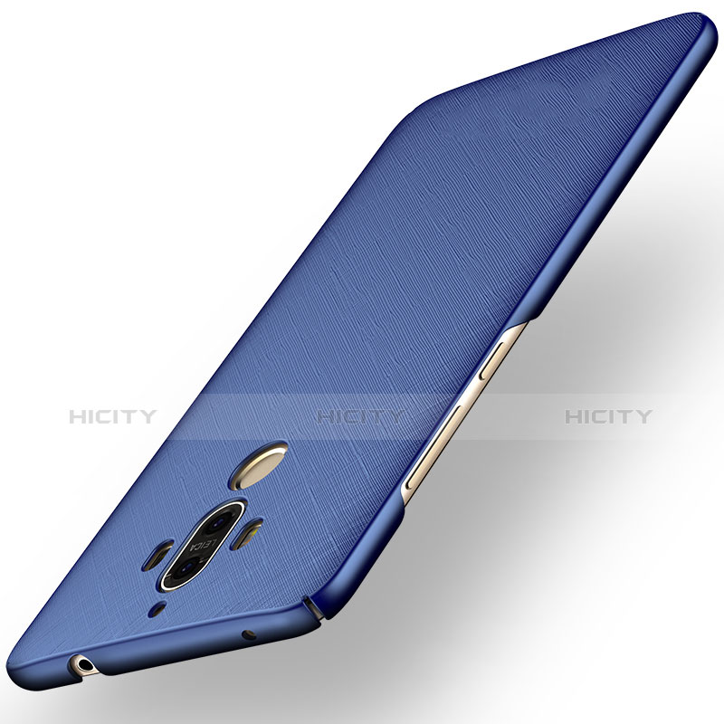 Funda Dura Plastico Rigida Carcasa Mate Twill para Huawei Mate 9 Azul