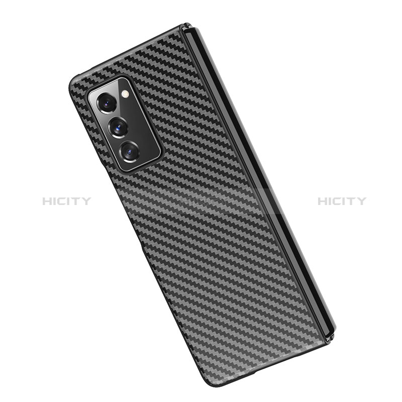 Funda Dura Plastico Rigida Carcasa Mate Twill para Samsung Galaxy Z Fold2 5G Negro