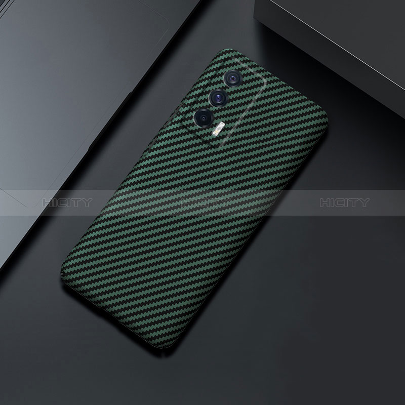 Funda Dura Plastico Rigida Carcasa Mate Twill para Vivo iQOO 7 India 5G Verde