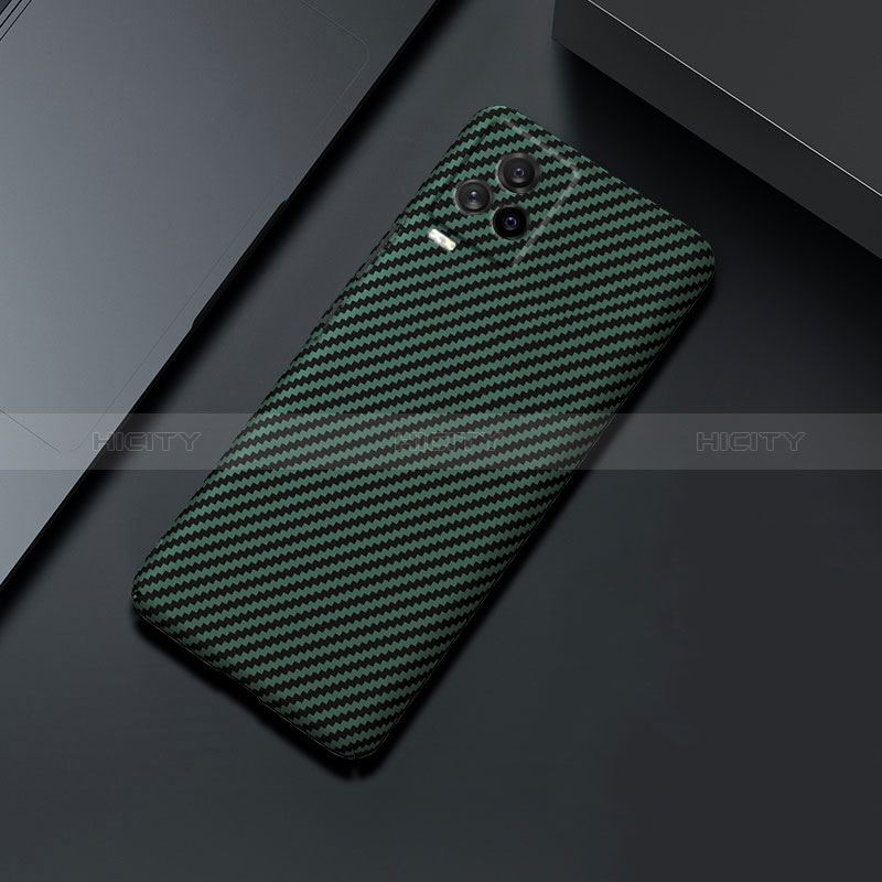 Funda Dura Plastico Rigida Carcasa Mate Twill para Vivo iQOO 7 Legend 5G Verde