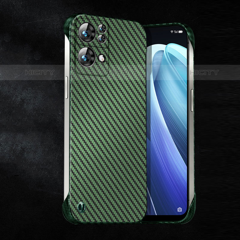 Funda Dura Plastico Rigida Carcasa Mate Twill T01 para Oppo Reno7 Pro 5G Verde