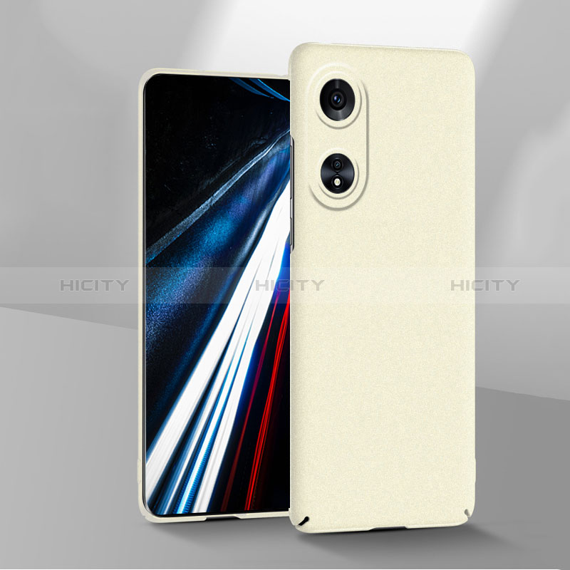 Funda Dura Plastico Rigida Carcasa Mate YK1 para Oppo A18 Blanco