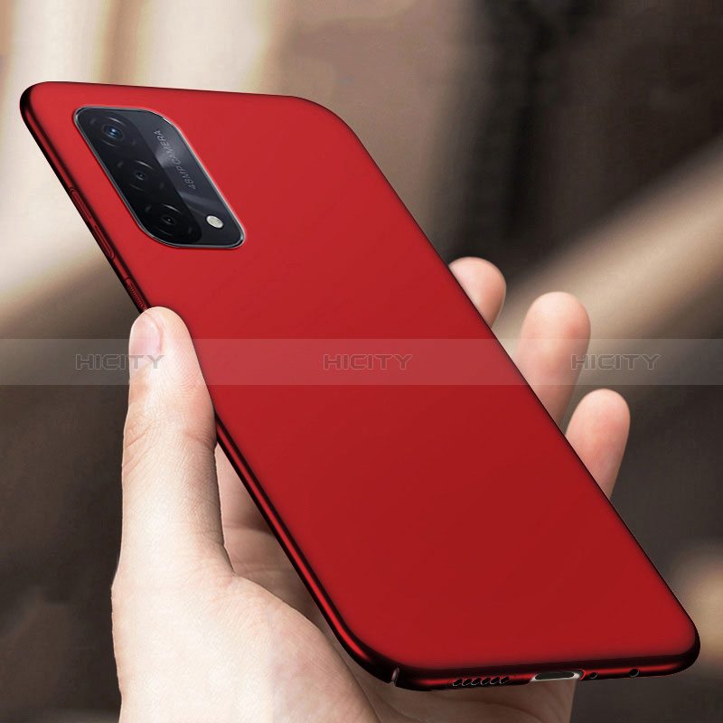 Funda Dura Plastico Rigida Carcasa Mate YK1 para Oppo A74 5G Rojo