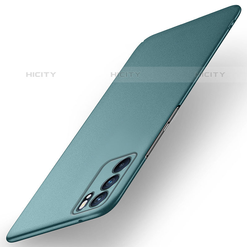 Funda Dura Plastico Rigida Carcasa Mate YK1 para Oppo Reno6 Pro 5G India Verde